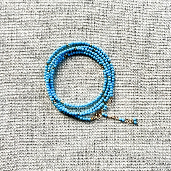 leia nova | turquoise - wrap bracelet