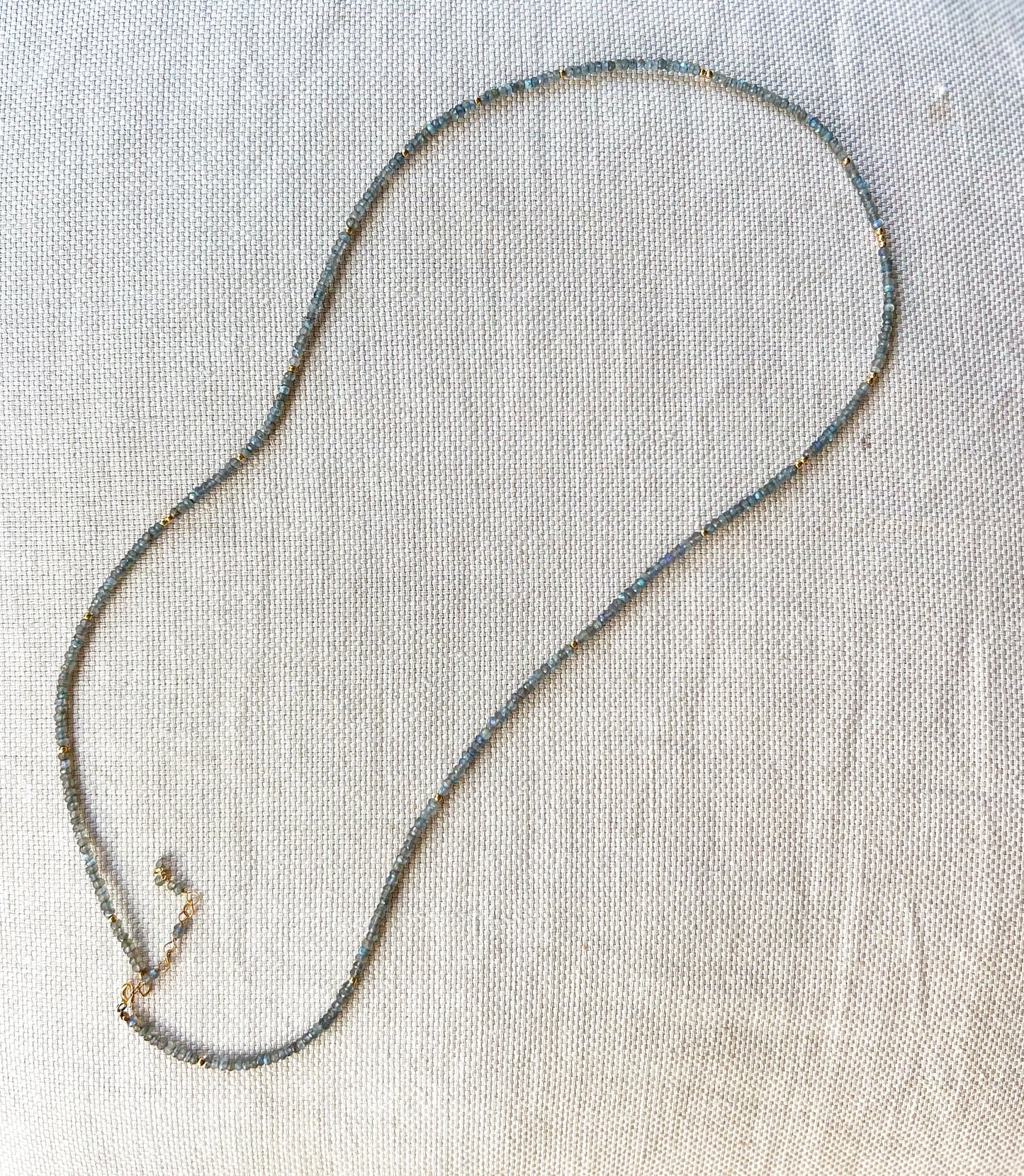leia nova | labradorite - wrap bracelet