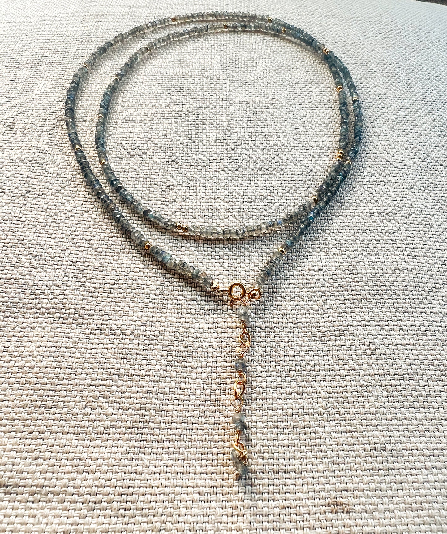 leia nova | labradorite - wrap bracelet