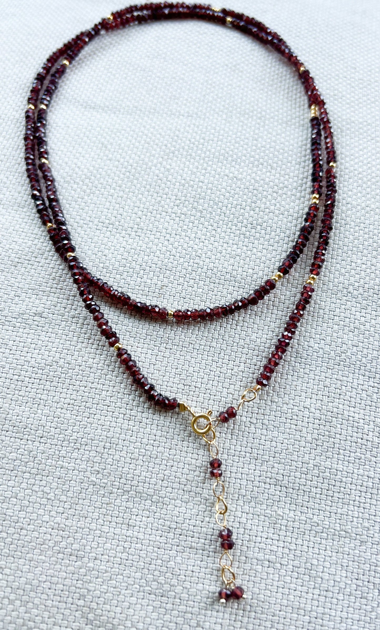 leia nova | garnet - wrap bracelet