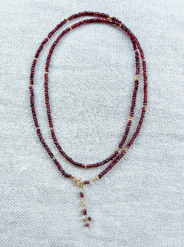 leia nova | garnet - wrap bracelet