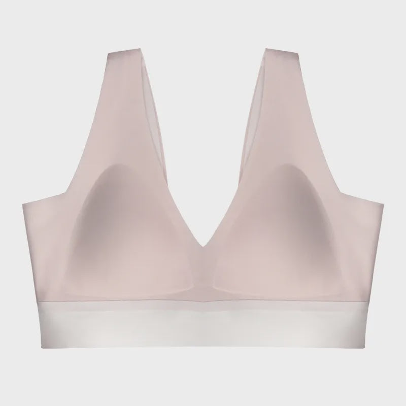 the mews | minimalist - v-neck bra ( pink ) - KISS AND MAKEUP