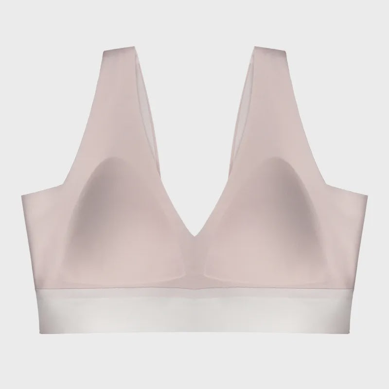 the mews | minimalist - v-neck bra ( pink ) - KISS AND MAKEUP