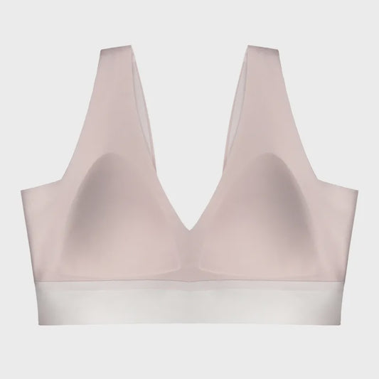 the mews | minimalist - v-neck bra ( pink ) - KISS AND MAKEUP