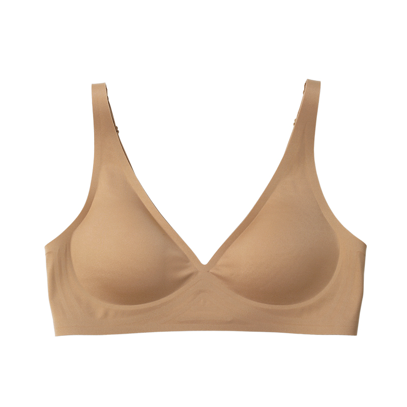 the mews | seamless v-neck bra - tan - KISS AND MAKEUP