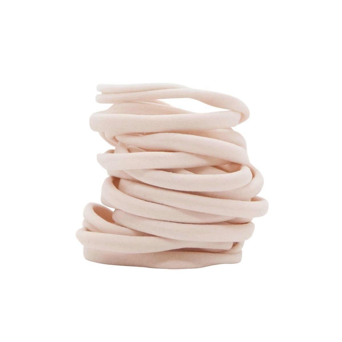 kitsch | eco friendly nylon elastics - blush - KISS AND MAKEUP