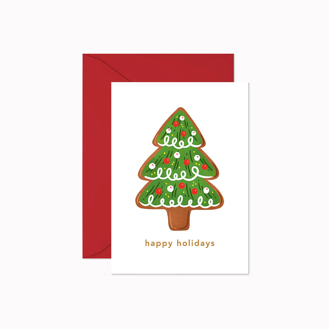 Happy Holidays - Cookie Tree mini card - KISS AND MAKEUP