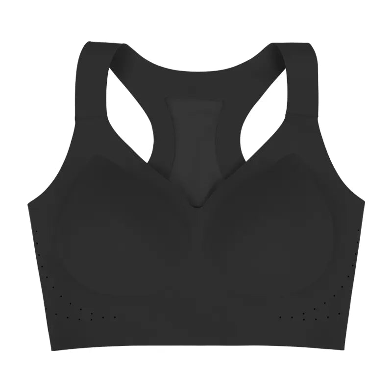 seamless sports bra ( black ) - KISS AND MAKEUP