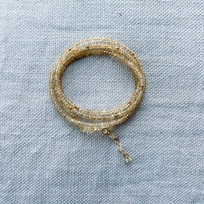 leia nova | citrine - wrap bracelet