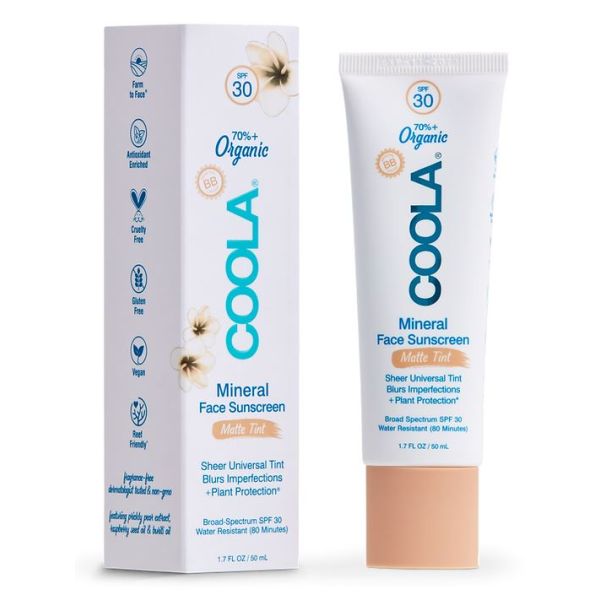 coola | mineral face moisturizer - matte tint SPF 30 - KISS AND MAKEUP