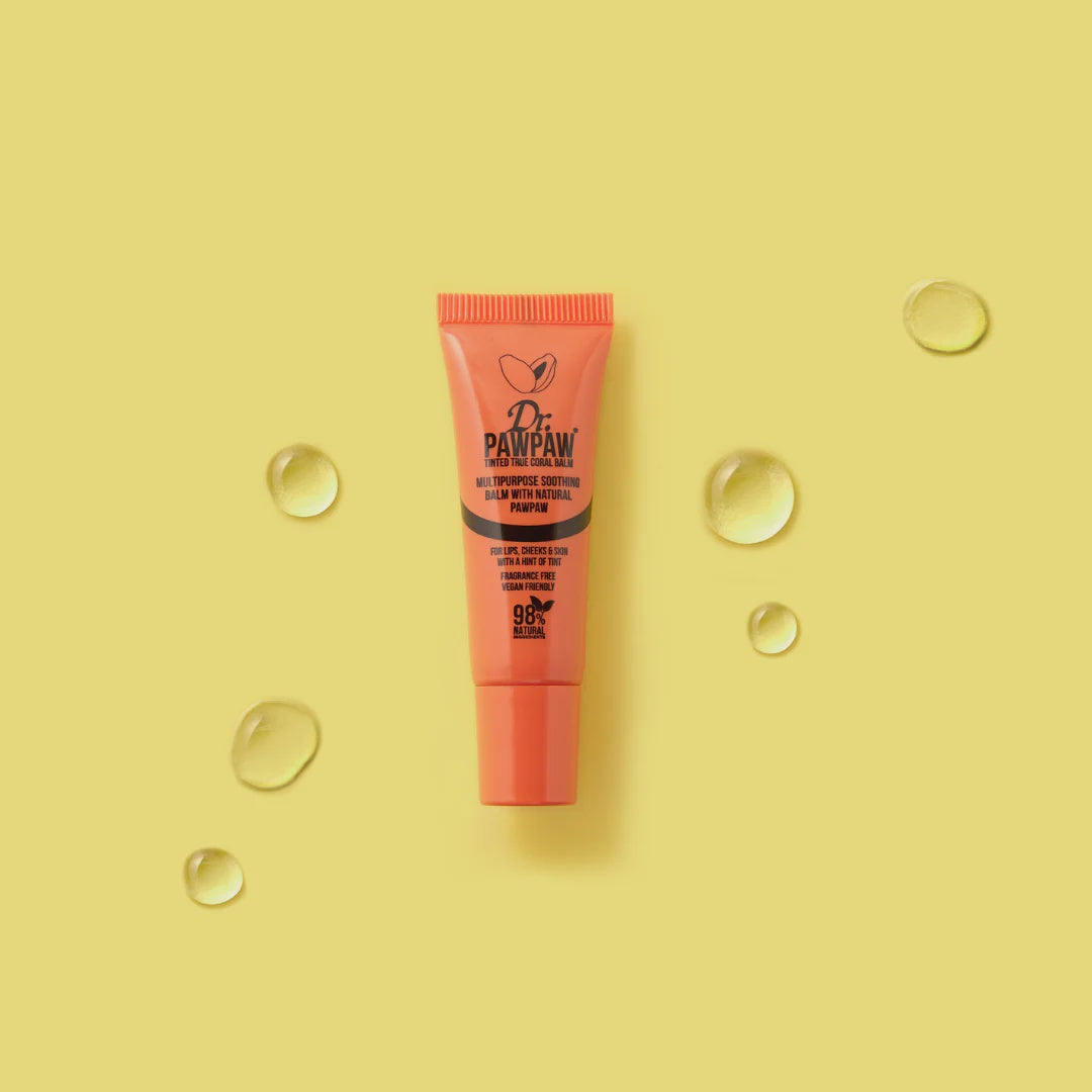 dr . paw paw I tinted true coral balm - KISS AND MAKEUP
