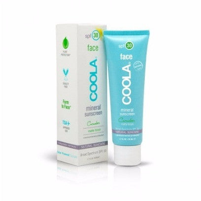 coola | mineral face moisturizer SPF 30 matte finish - cucumber - KISS AND MAKEUP