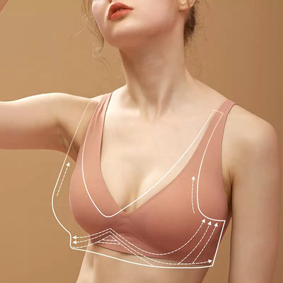the mews | everyday - v-neck bra ( tan ) - KISS AND MAKEUP