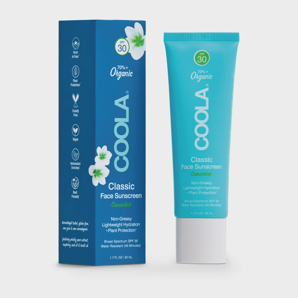 coola I classic face SPF30 sunscreen lotion - cucumber - KISS AND MAKEUP